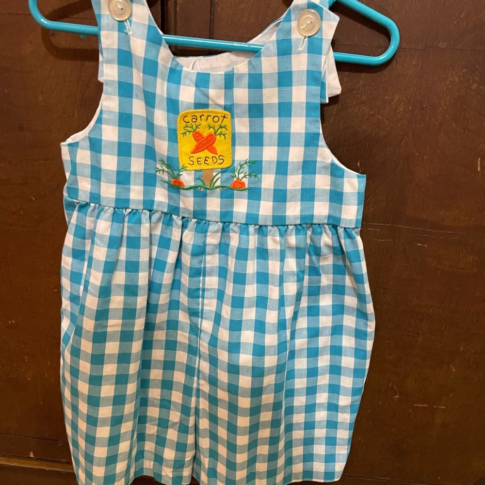 4t Easter outfit Kelly’s kids overalls with shorts